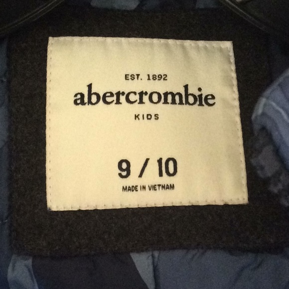 #48 Boys Abercrombie peacoat size 9/10 - Picture 2 of 6